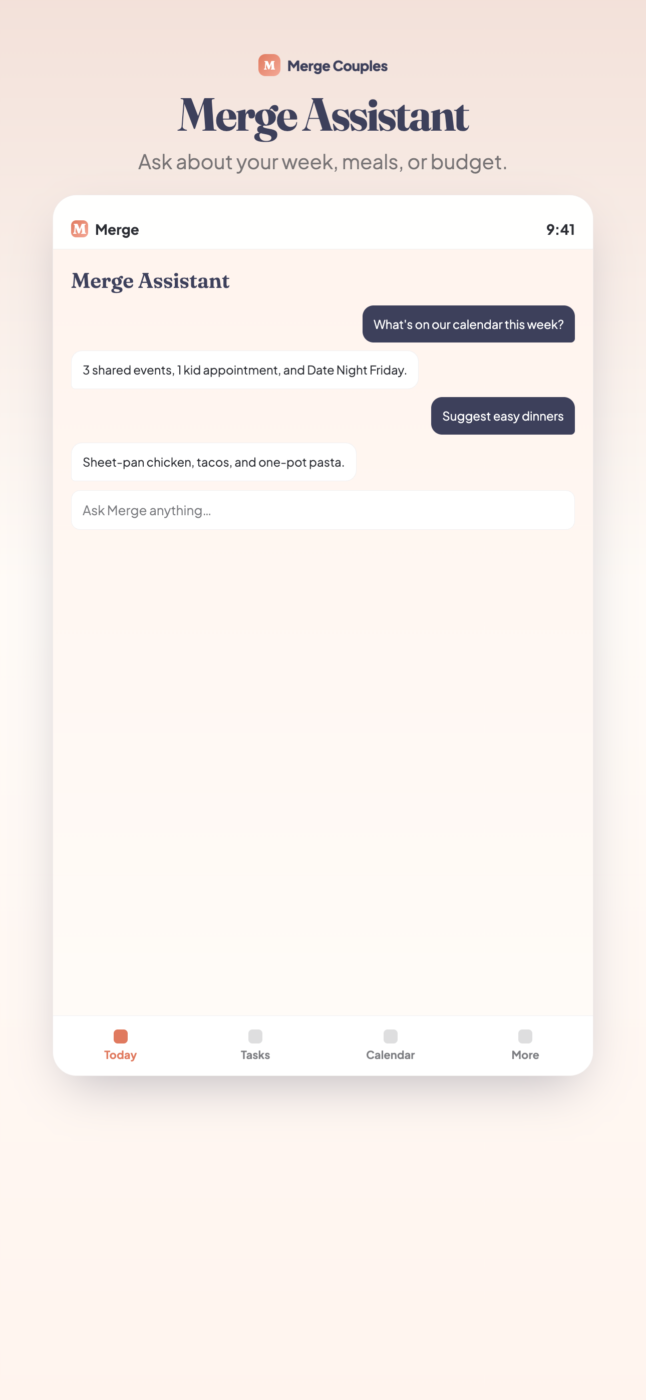 Merge Merge AI screen